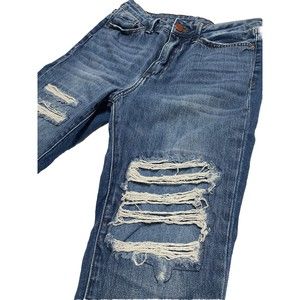 Simple Society Jeans Junior 9/29 Ripped Denim
